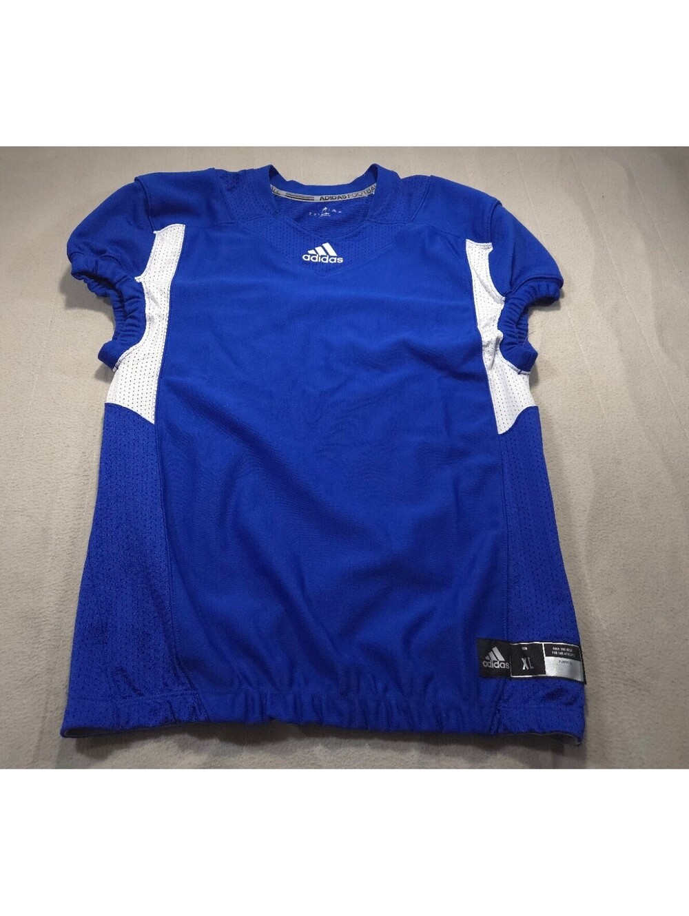 Adidas Jersey Mens Extra Large Blue Football Practice Climalite Field Cut